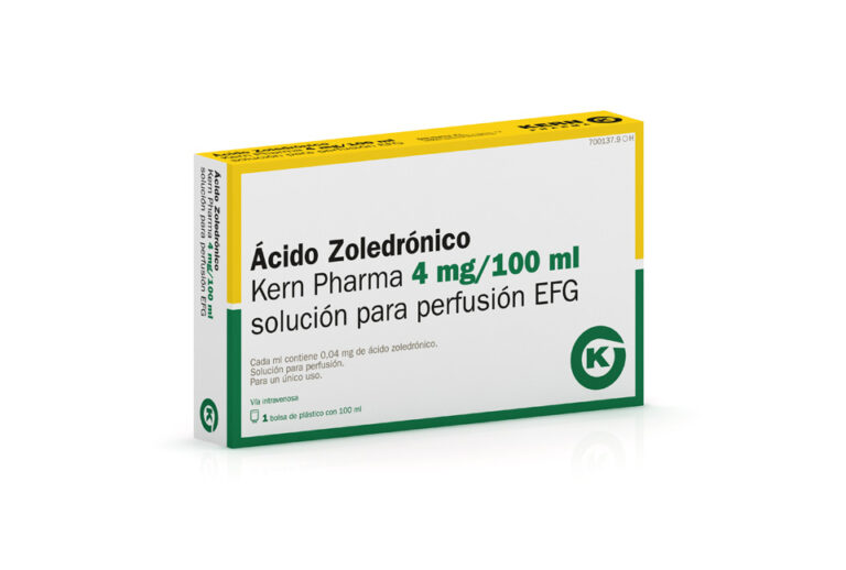 Acido Zoledrónico IV: Prospecto, Concentrado para Solución para Perfusión – MCM Pharma 4 mg/5ml EFG