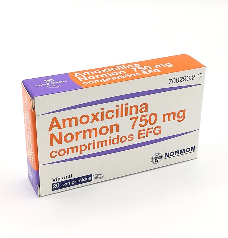 Amoxicilina 750 prospecto: información sobre los comprimidos EFG de Normon