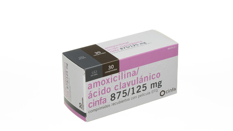 Amoxicilina Ácido Clavulánico Cinfa 875/125 mg: Ficha Técnica, Comprimidos Recubiertos con Película EFG