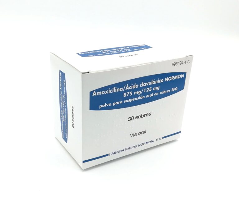 Amoxicilina Clavulánico Sobres: Prospecto y Dosificación – Normon 875mg/125mg, EFG