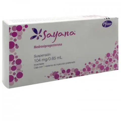Anticonceptivos inyectables España – Información sobre Sayana 104 mg, suspensión inyectable en jeringa precargada