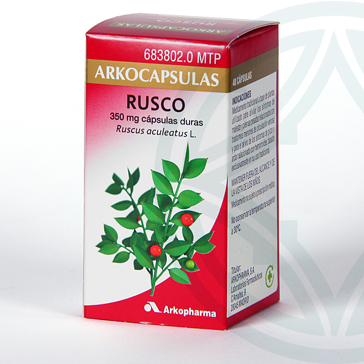 Aqualegs: Efectos Secundarios y Prospecto de Arkocápsulas Rusco 350 mg