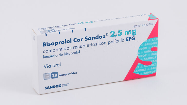 Bisoprolol Cor Sandoz 2.5 mg: Prospecto, Comprimidos Recubiertos con Película EFG
