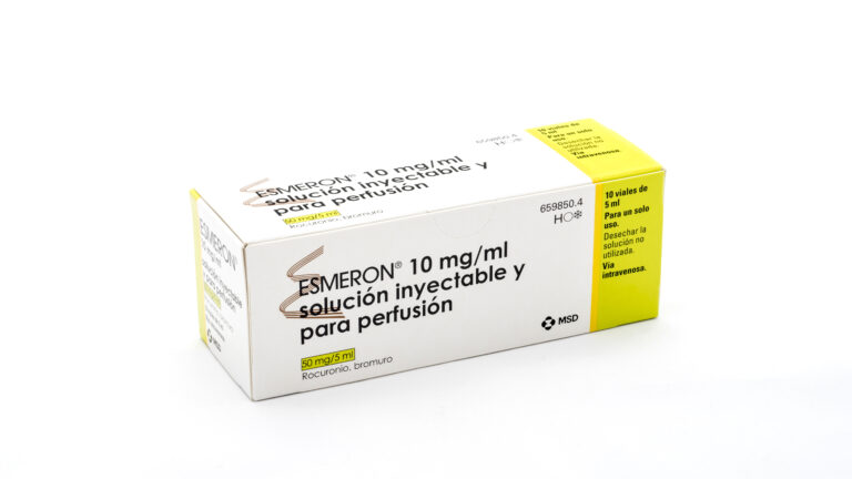 Esmeron 10 mg/ml: Prospecto, solución inyectable y para perfusión de relajante muscular