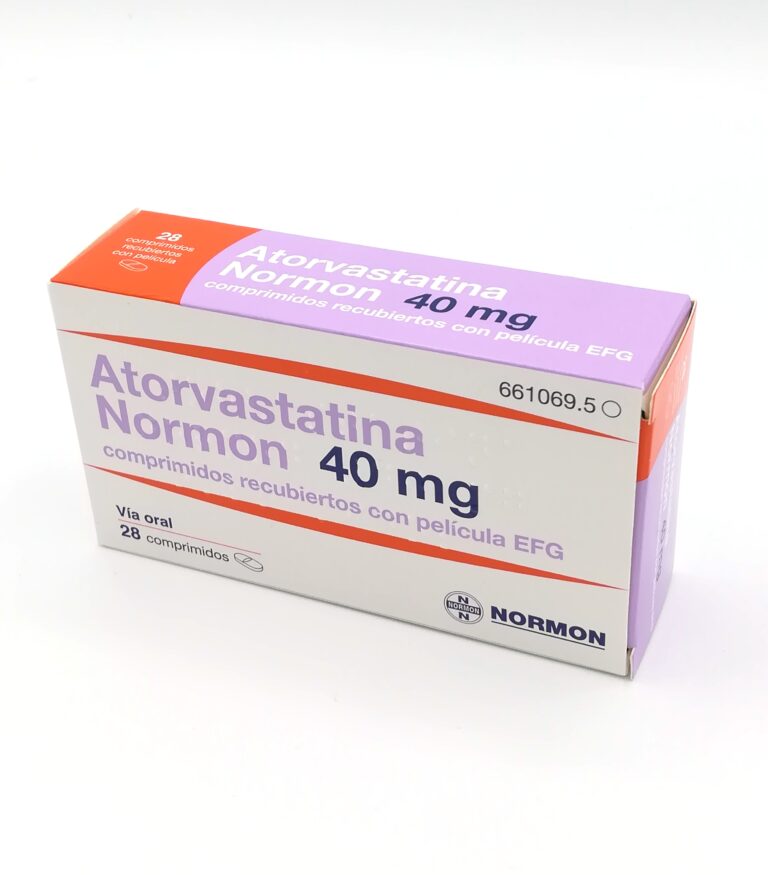 FICHA TÉCNICA: Atorvastatina Normon 40mg – Comprimidos Recubiertos EFG