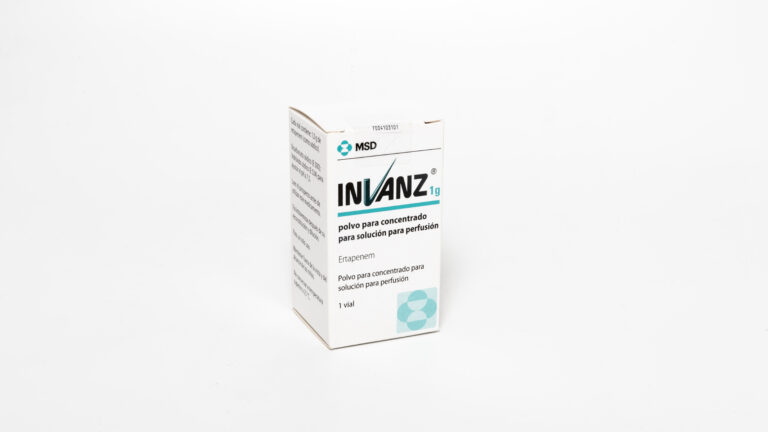 Ficha técnica Invanz 1g: información sobre el polvo para concentrado para solución para perfusión
