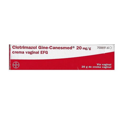 Gine Canesmed Crema Vaginal: Prospecto y dosis de Clotrimazol 20 mg/g