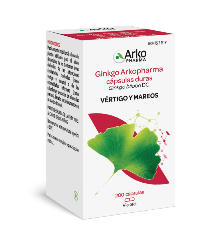 Ginkgo Arkopharma 200 cápsulas: Ficha técnica y beneficios de las cápsulas duras