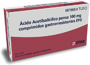 Guía de uso del Acido Acetilsalicilico Pensa 100 mg para la implantación embrionaria