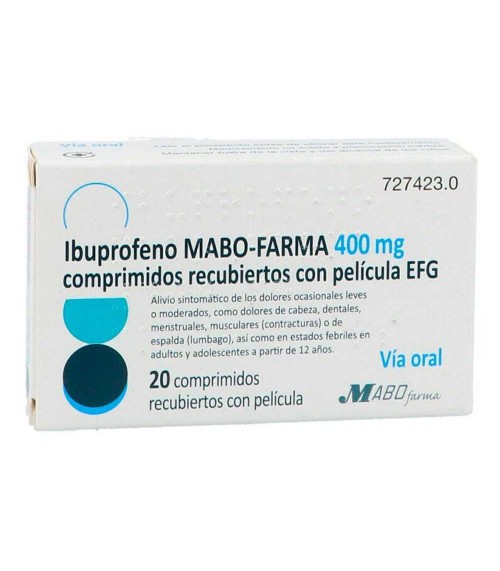 Ibuprofeno mabo farma 400 mg: Prospecto y uso de comprimidos recubiertos con película EFG