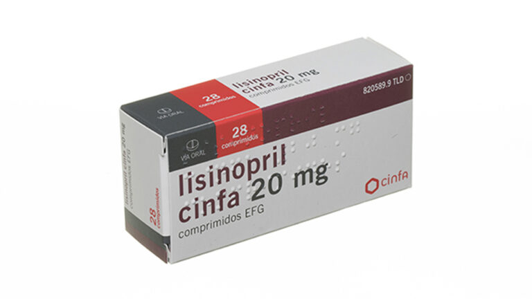 Lisinopril 20 mg: Prospecto y información sobre los comprimidos de Lisinopril CINFA EFG