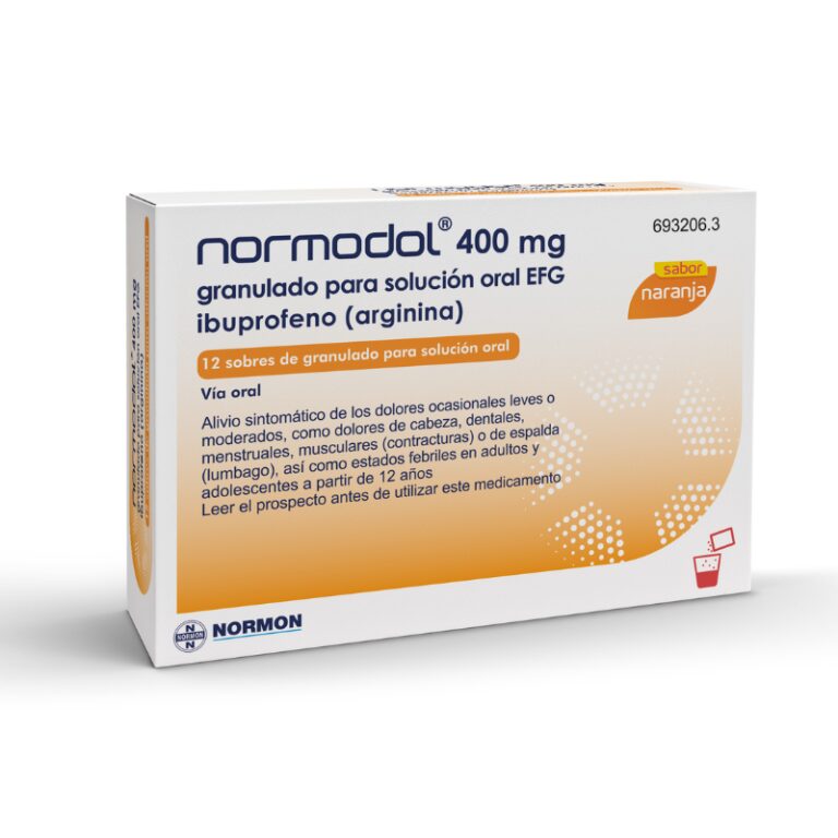 Normodol 400 mg: para qué sirve y ficha técnica del granulado para solución oral EFG
