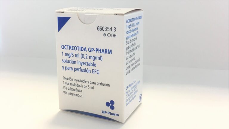 Octreotide: Usos, dosis y efectos secundarios – Prospecto GP-PHARM 1mg/5ml (0,2 mg/ml) solución inyectable y para perfusión EFG