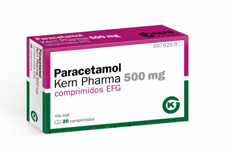 Paracetamol Kern Pharma 500 mg: Ficha Técnica, Comprimidos EFG