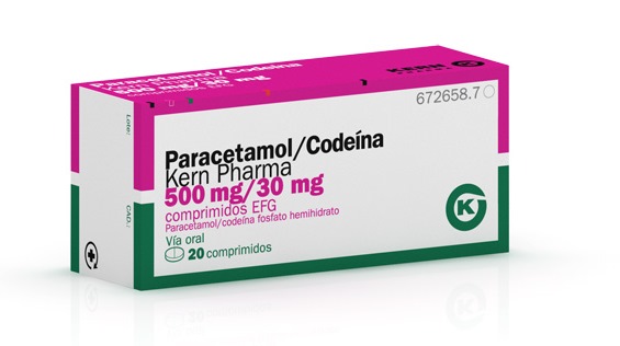 Paracetamol y asma: Información sobre comprimidos de Paracetamol/Codeína Farmalider 500 mg/30 mg