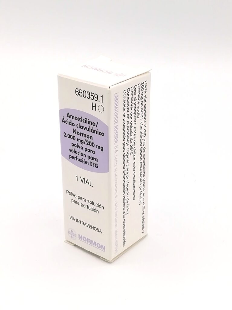 Profilaxis antibiótica: Amoxicilina 2g para perfusión – Ficha técnica de Augmentine