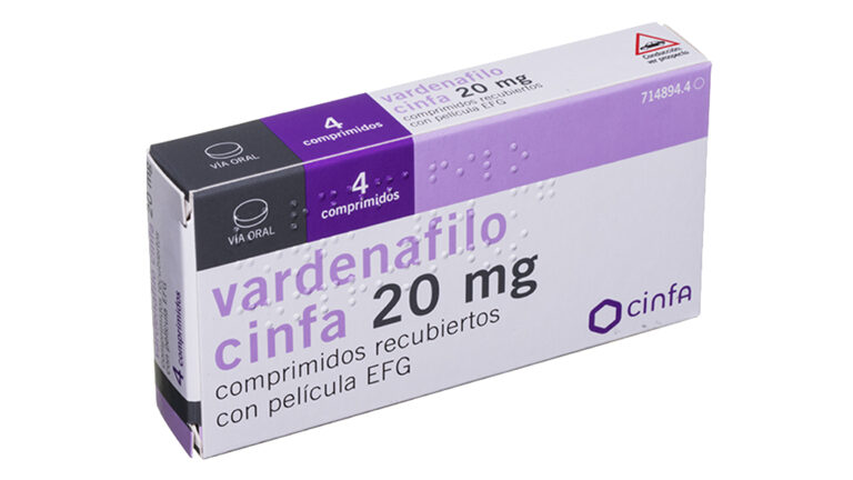 Prospecto Vardenafilo Cinfa 20 mg: Comprimidos Recubiertos con Película EFG