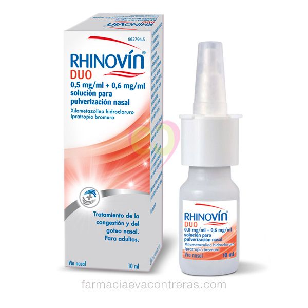 Rhinovin Duo: Prospecto, dosis y beneficios del spray nasal 0,5 mg/ml + 0,6 mg/ml