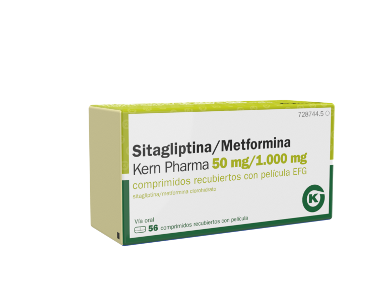 Sitagliptina metformina 50/1000: prospecto de comprimidos recubiertos con película EFG