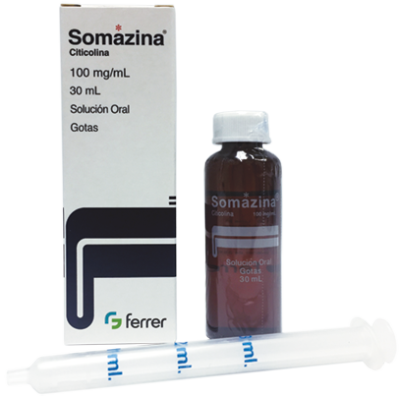 Somazina 100 mg/ml: Ficha técnica, usos y nombre comercial de la citicolina oral