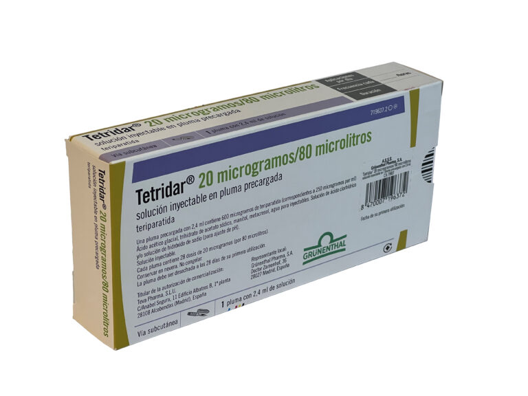 Tetridar: Información y precauciones sobre efectos secundarios – Prospecto de Tetridar 20 mcg/80 µl Solución Inyectable en Pluma Precargada