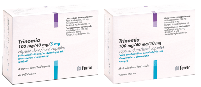 Trinomia 100 mg/40 mg/2,5 mg: Prospecto y características de las cápsulas duras